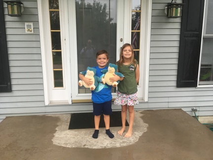 First Day of School 2019 - JB Kindergarden and Greta 3rd grade3